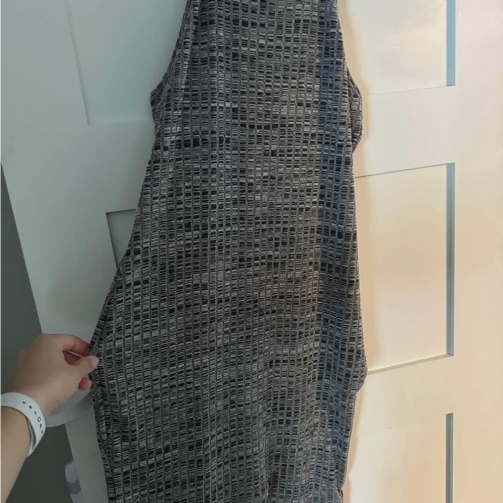 Silence + Noise Gray Halter Sheath Midi Dress